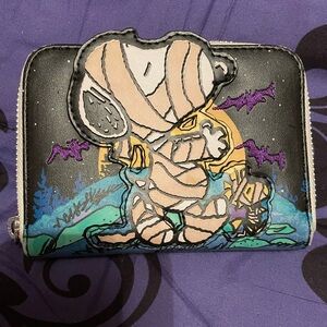Mummy Cartoon Wallet with Bats